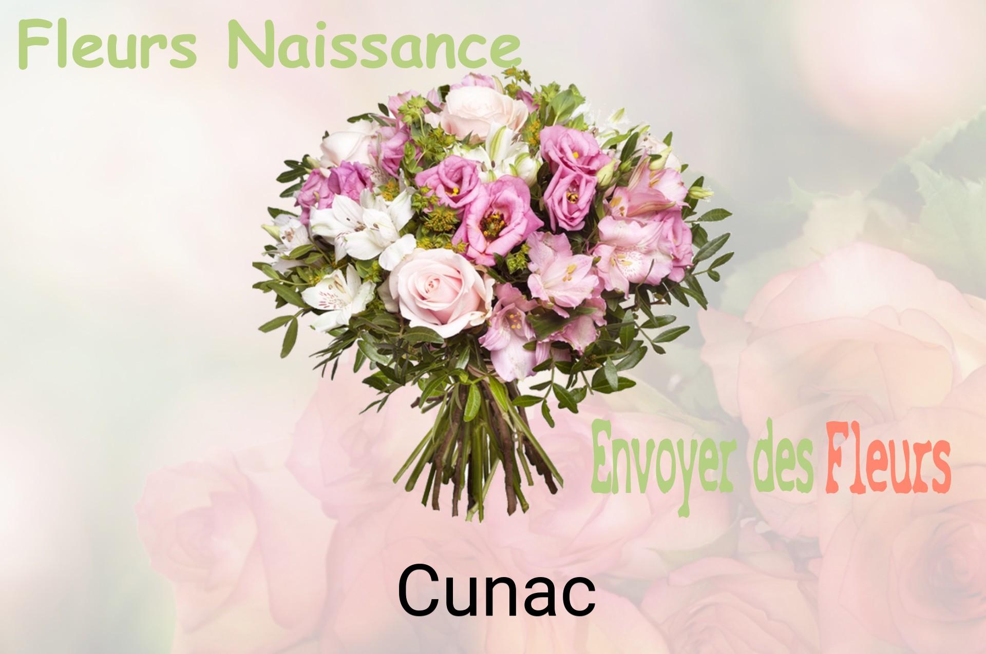 Bouquet de fleurs de naissance livré à Cunac